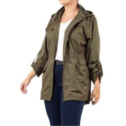 image-Ladies Brave Soul Plus Size Rain Mac - Raveplain