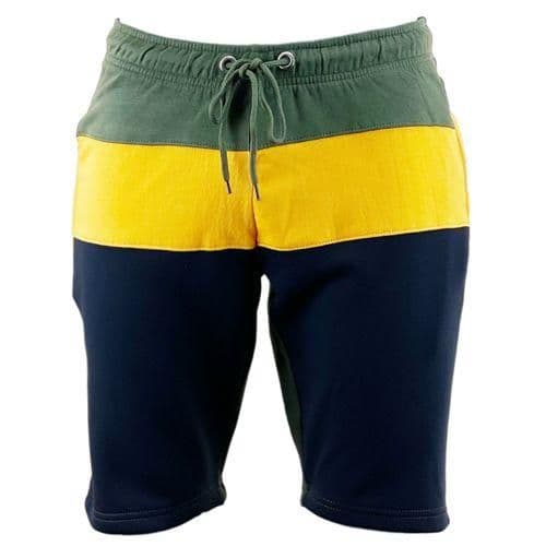 image-Mens Slim Fit Contrast Fleece Shorts - S010