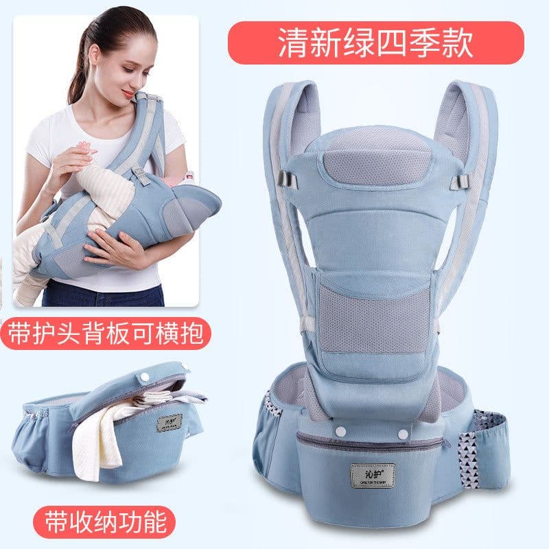 image-Qin Hu baby sling baby waist stool horizontal front holding type multifunctional children four seasons universal back holding baby sling