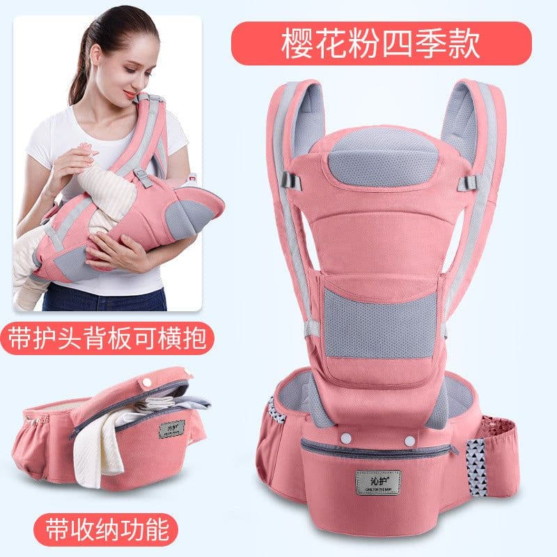 image-Qin Hu baby sling baby waist stool horizontal front holding type multifunctional children four seasons universal back holding baby sling