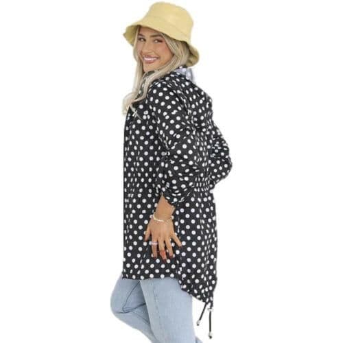 image-Ladies Brave Soul Ravespots Rain Mac