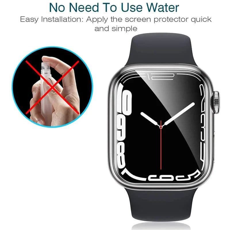 image-Ultra-Thin Protective Hydrogel Film for Apple Watch 7 6 5 4 3 2