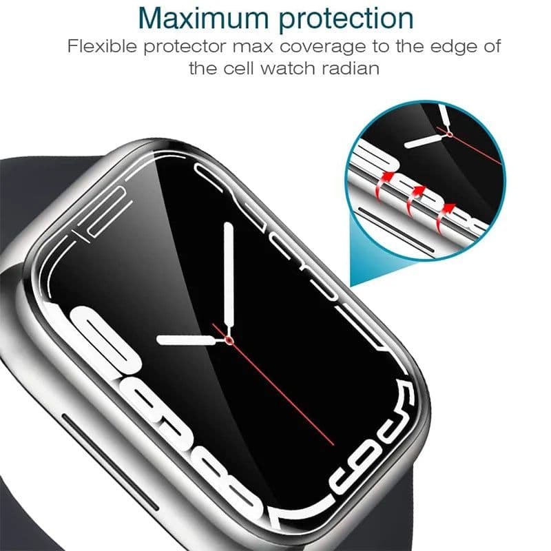 image-Ultra-Thin Protective Hydrogel Film for Apple Watch 7 6 5 4 3 2