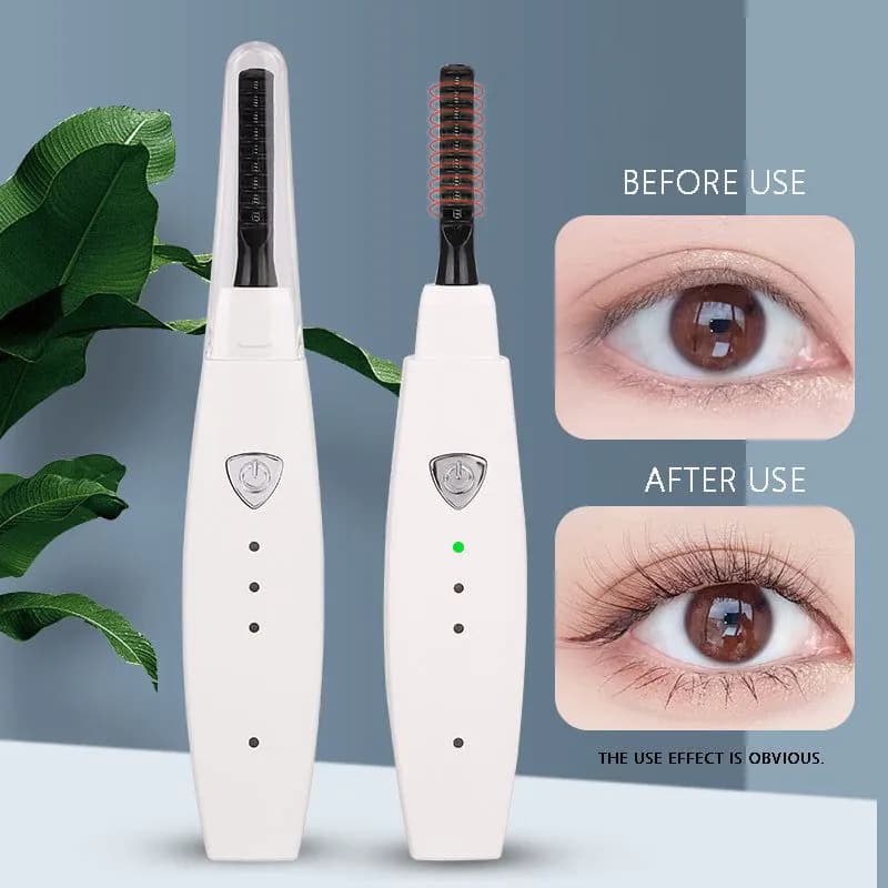 image-Electric Heated Eyelash Curler USB Rechargeable Eyelashes Curler Quick