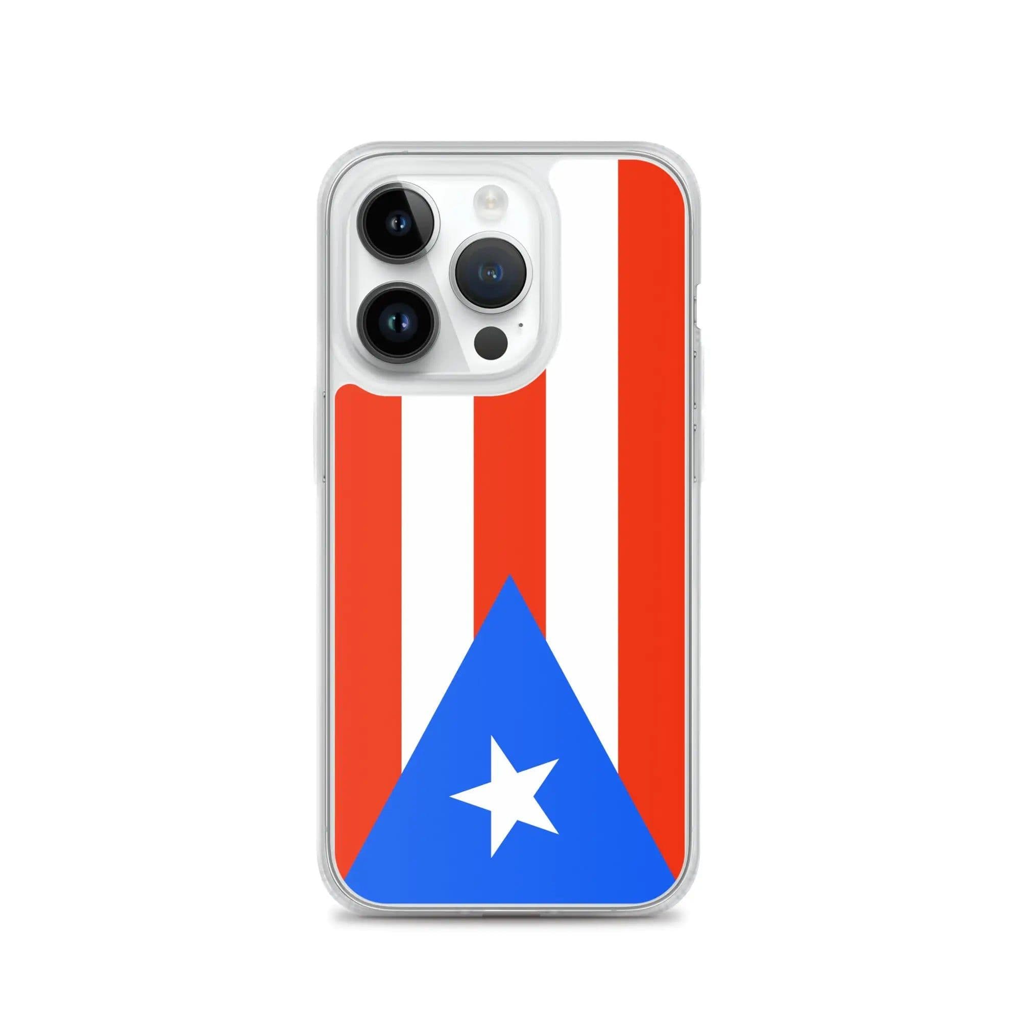 image-Coque iPhone Drapeau de Porto Rico – Étui Souple – Résistant et Antich