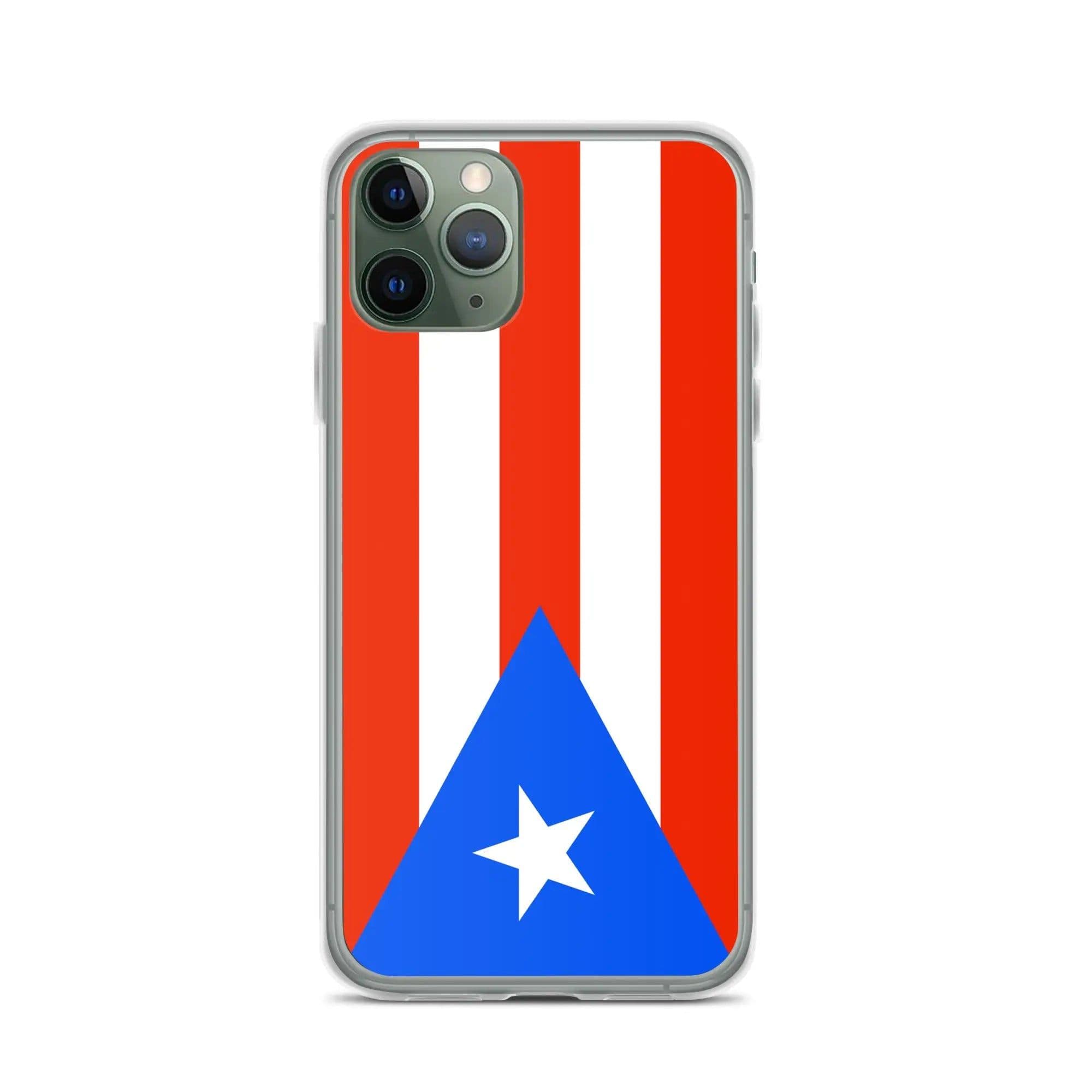 image-Coque iPhone Drapeau de Porto Rico – Étui Souple – Résistant et Antich