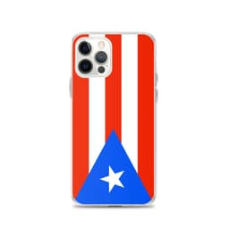 image-Coque iPhone Drapeau de Porto Rico – Étui Souple – Résistant et Antich