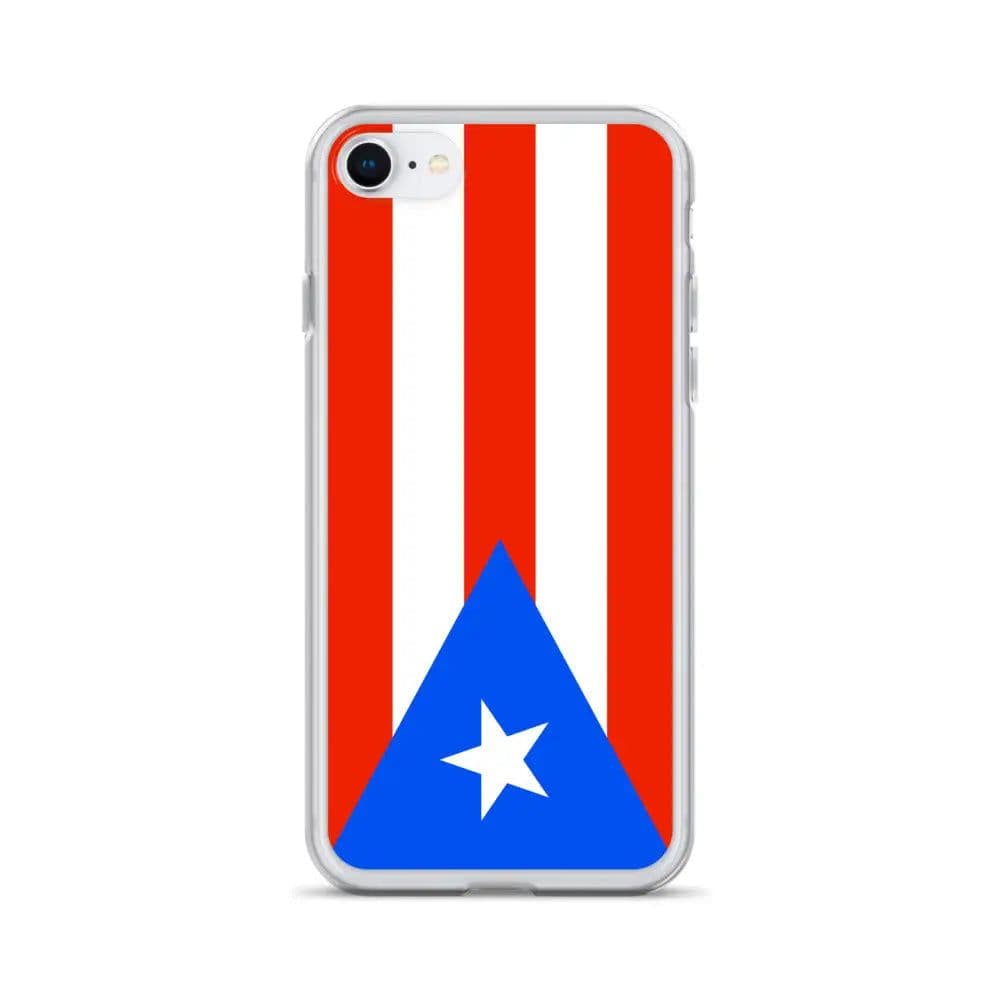 image-Coque iPhone Drapeau de Porto Rico – Étui Souple – Résistant et Antich
