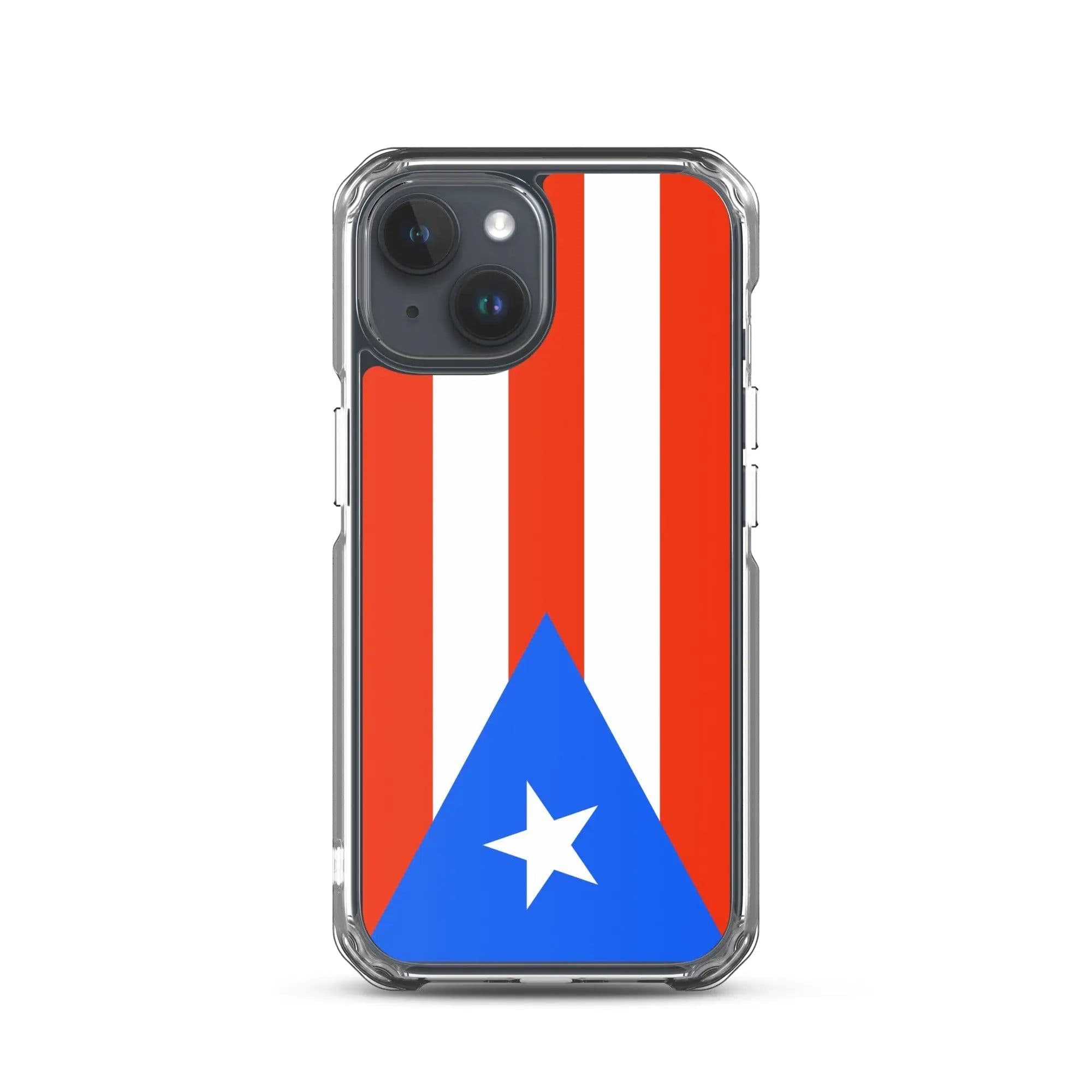 image-Coque iPhone Drapeau de Porto Rico – Étui Souple – Résistant et Antich