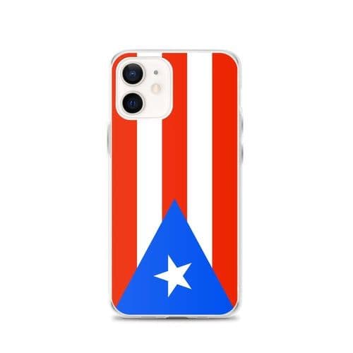 image-Coque iPhone Drapeau de Porto Rico – Étui Souple – Résistant et Antich