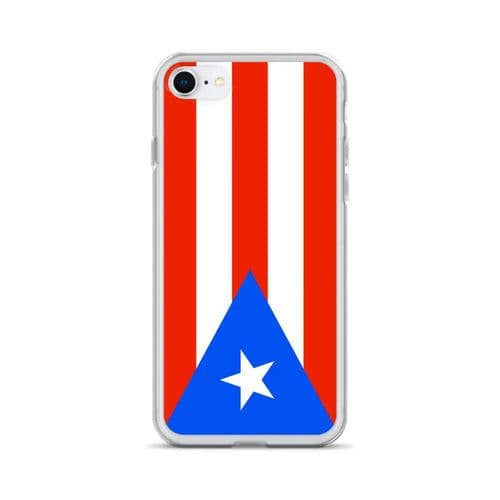 image-Coque iPhone Drapeau de Porto Rico – Étui Souple – Résistant et Antich