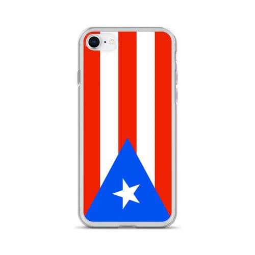 image-Coque iPhone Drapeau de Porto Rico – Étui Souple – Résistant et Antich