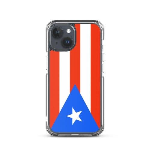 image-Coque iPhone Drapeau de Porto Rico – Étui Souple – Résistant et Antich