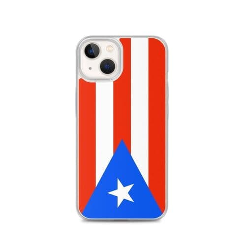 image-Coque iPhone Drapeau de Porto Rico – Étui Souple – Résistant et Antich