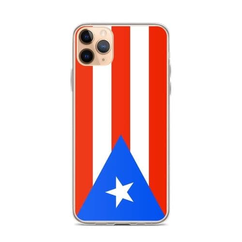 image-Coque iPhone Drapeau de Porto Rico – Étui Souple – Résistant et Antich