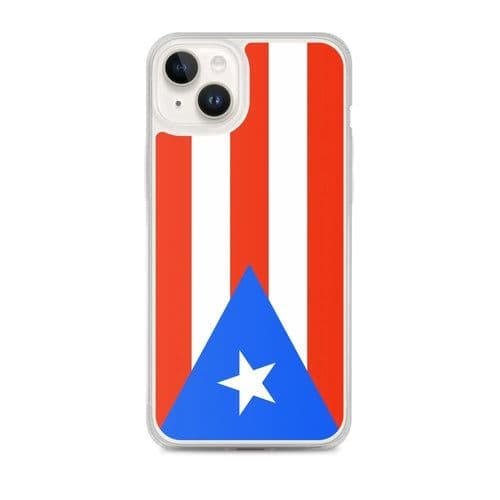 image-Coque iPhone Drapeau de Porto Rico – Étui Souple – Résistant et Antich