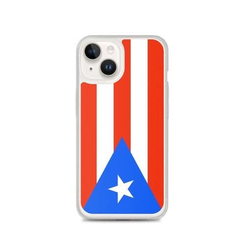 image-Coque iPhone Drapeau de Porto Rico – Étui Souple – Résistant et Antich
