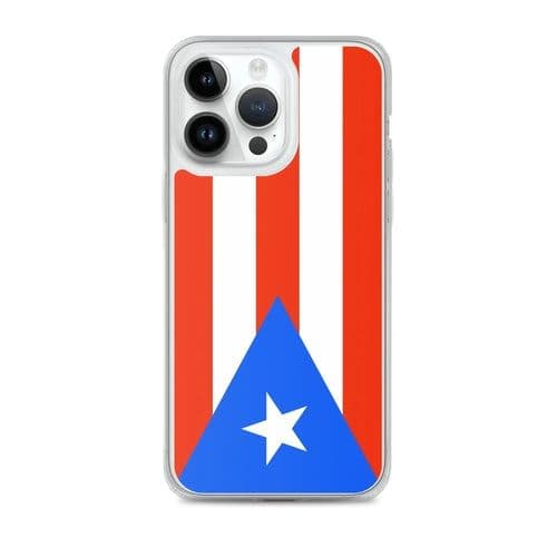 image-Coque iPhone Drapeau de Porto Rico – Étui Souple – Résistant et Antich