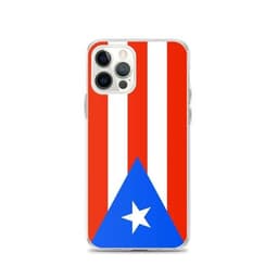 image-Coque iPhone Drapeau de Porto Rico – Étui Souple – Résistant et Antich