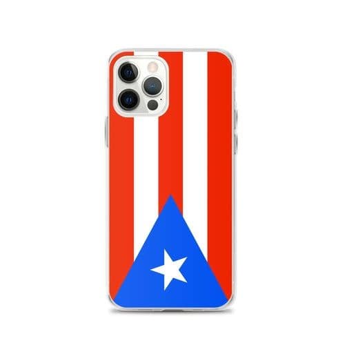 image-Coque iPhone Drapeau de Porto Rico – Étui Souple – Résistant et Antich