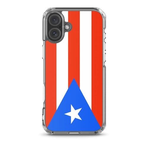 image-Coque iPhone Drapeau de Porto Rico – Étui Souple – Résistant et Antich