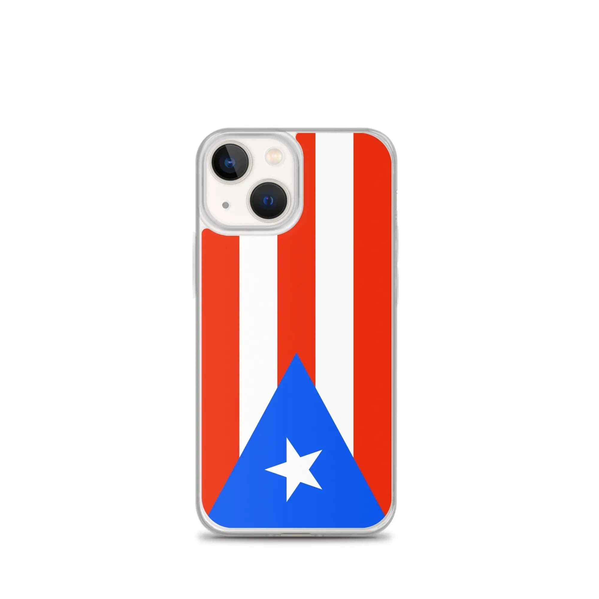 image-Coque iPhone Drapeau de Porto Rico – Étui Souple – Résistant et Antich