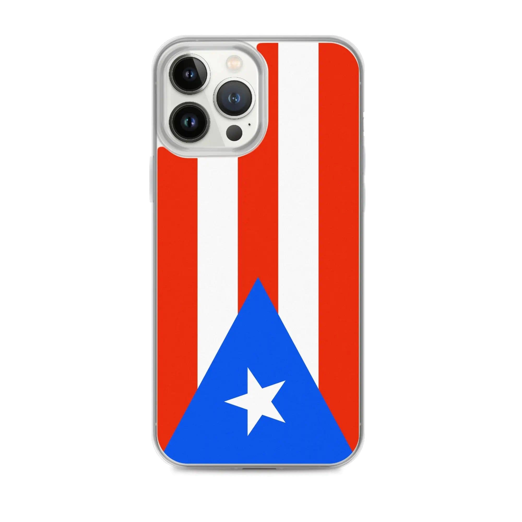 image-Coque iPhone Drapeau de Porto Rico – Étui Souple – Résistant et Antich