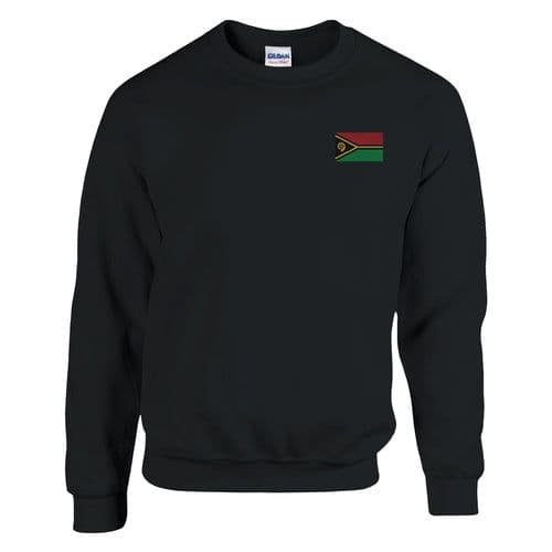 image-Sweat-shirt Drapeau du Vanuatu en broderie