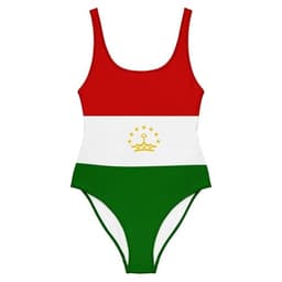 image-Maillot de Bain Femme – Drapeau du Tadjikistan – 1 Pièce