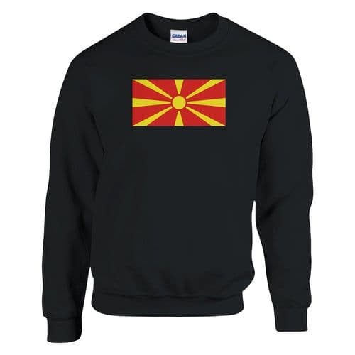 image-Sweat-shirt Drapeau de la Macédoine du Nord