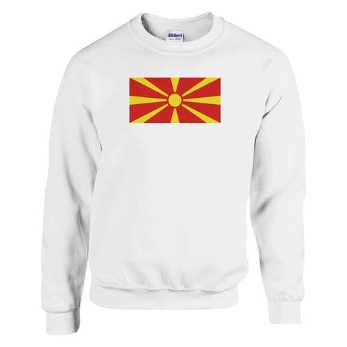 image-Sweat-shirt Drapeau de la Macédoine du Nord