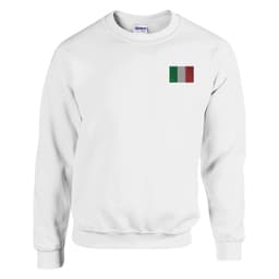 image-Sweat-shirt Drapeau de l'Italie en broderie