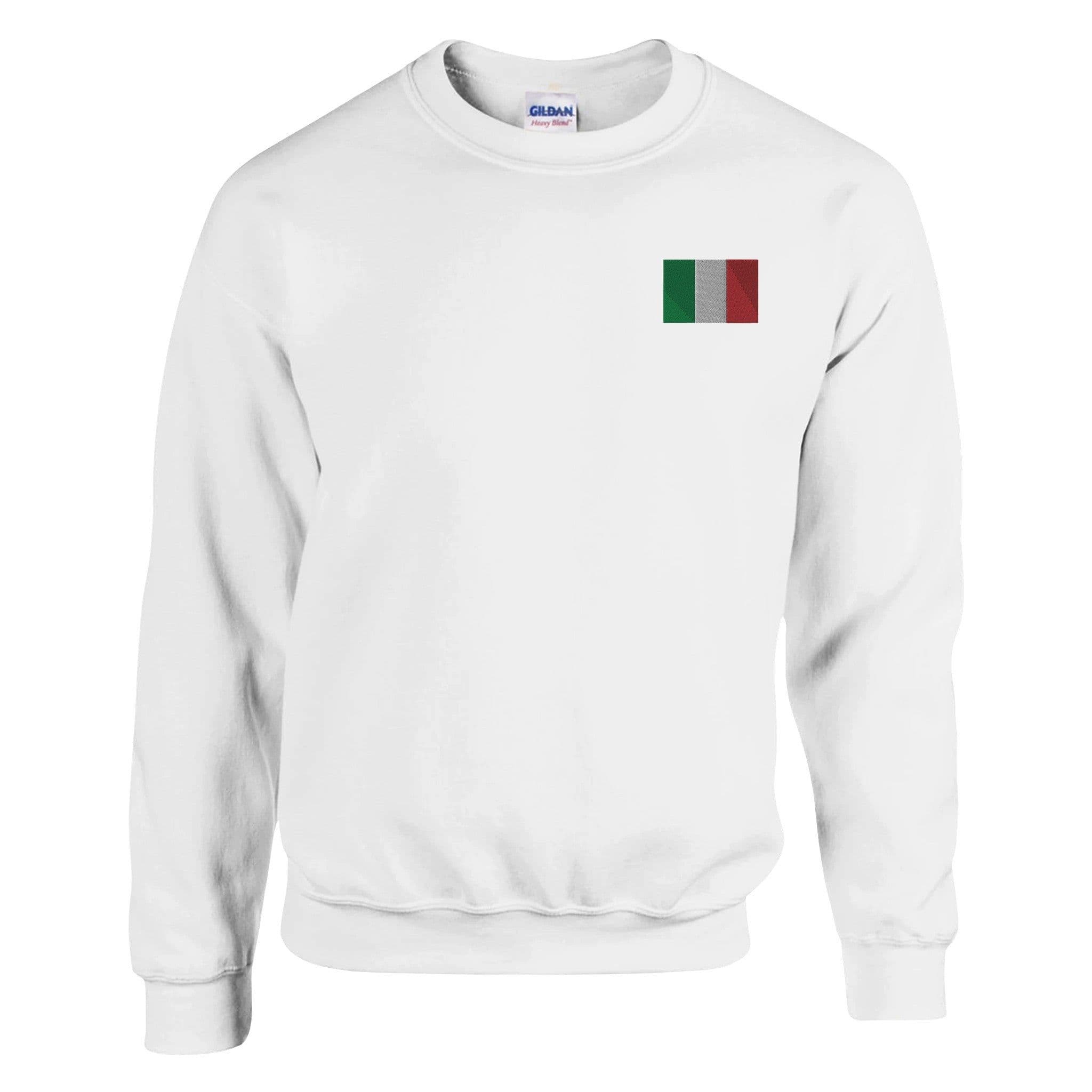 image-Sweat-shirt Drapeau de l'Italie en broderie