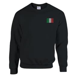 image-Sweat-shirt Drapeau de l'Italie en broderie