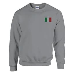 image-Sweat-shirt Drapeau de l'Italie en broderie