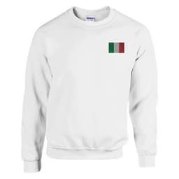 image-Sweat-shirt Drapeau de l'Italie en broderie