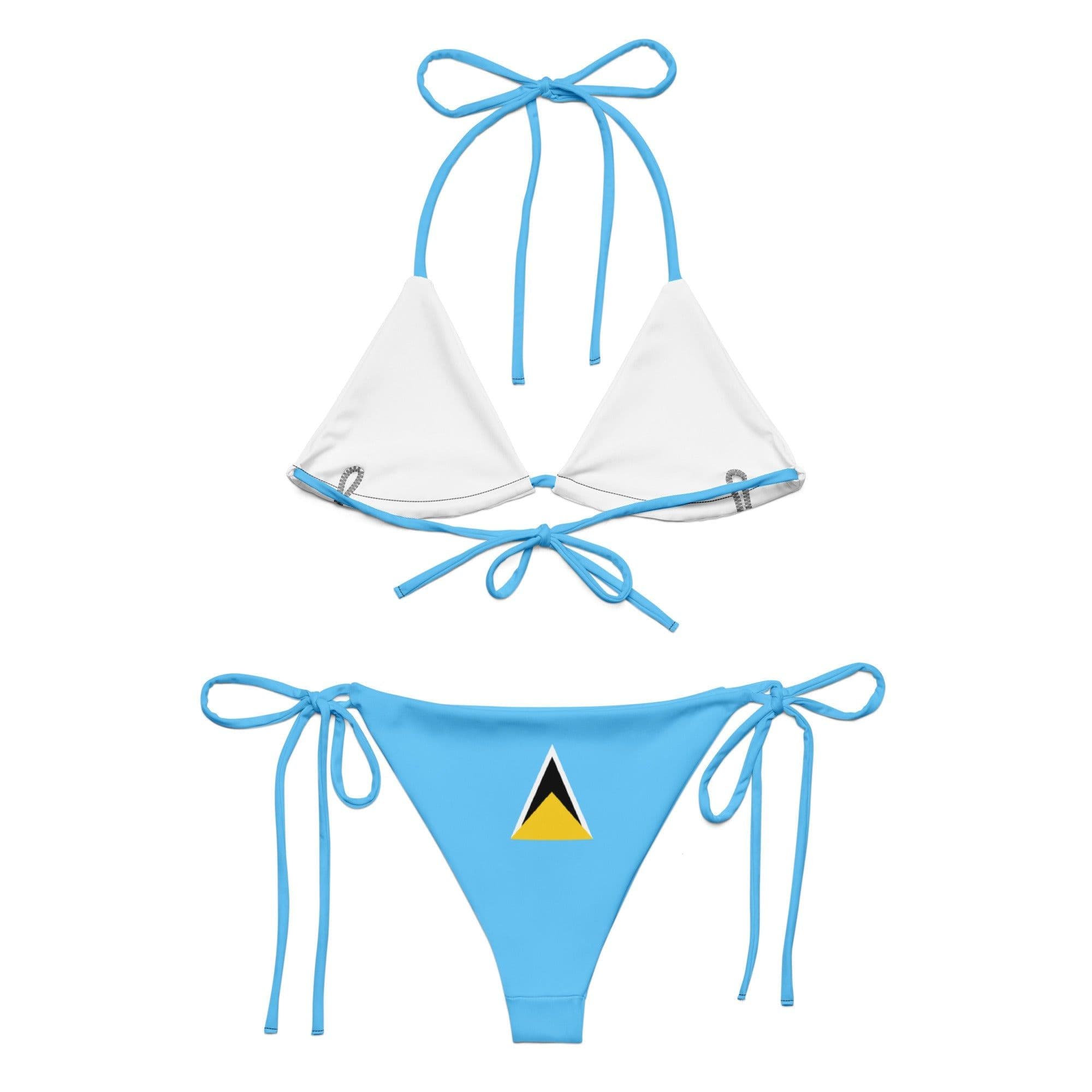 image-Bikini Femme – Drapeau de Sainte-Lucie – Maillot de Bain 2 Pièces