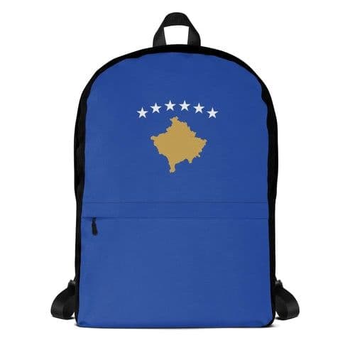 image-Sac à dos Drapeau du Kosovo – Polyester – Léger et Résistant