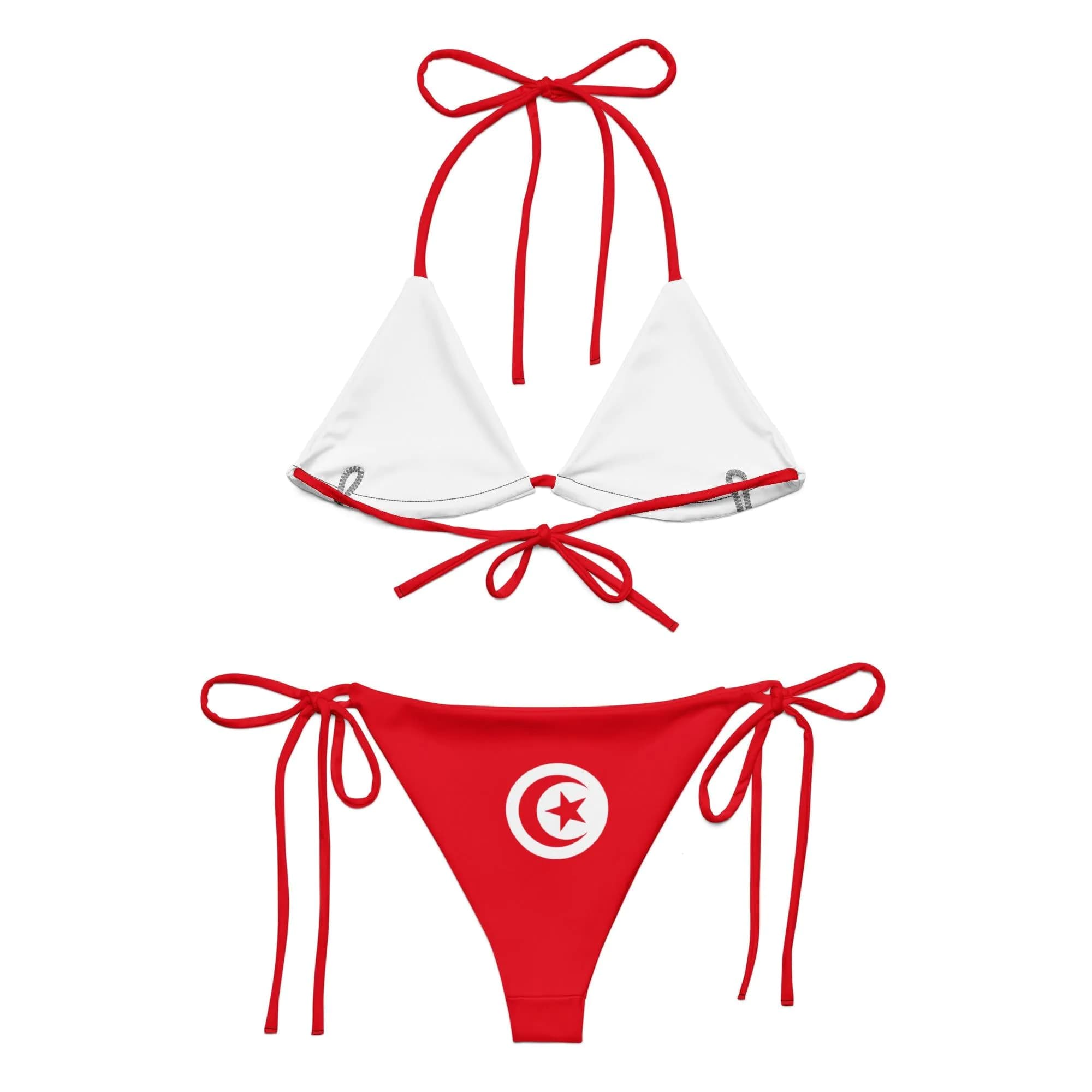 image-Bikini Femme – Drapeau de la Tunisie – Maillot de Bain 2 Pièces