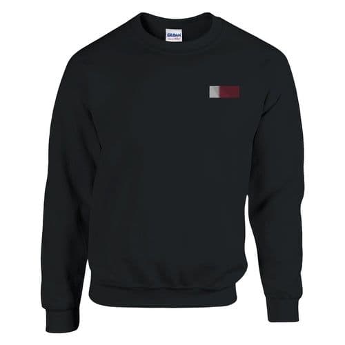 image-Sweat-shirt Drapeau du Qatar en broderie