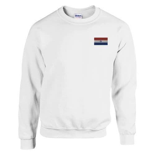 image-Sweat-shirt Drapeau du Paraguay en broderie