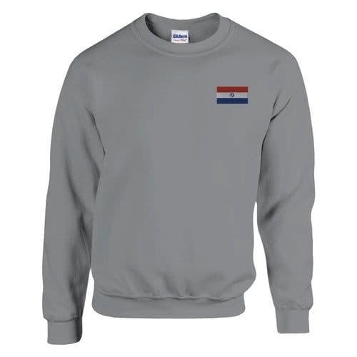 image-Sweat-shirt Drapeau du Paraguay en broderie