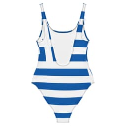 image-Maillot de Bain Femme – Drapeau de la Grèce – 1 Pièce