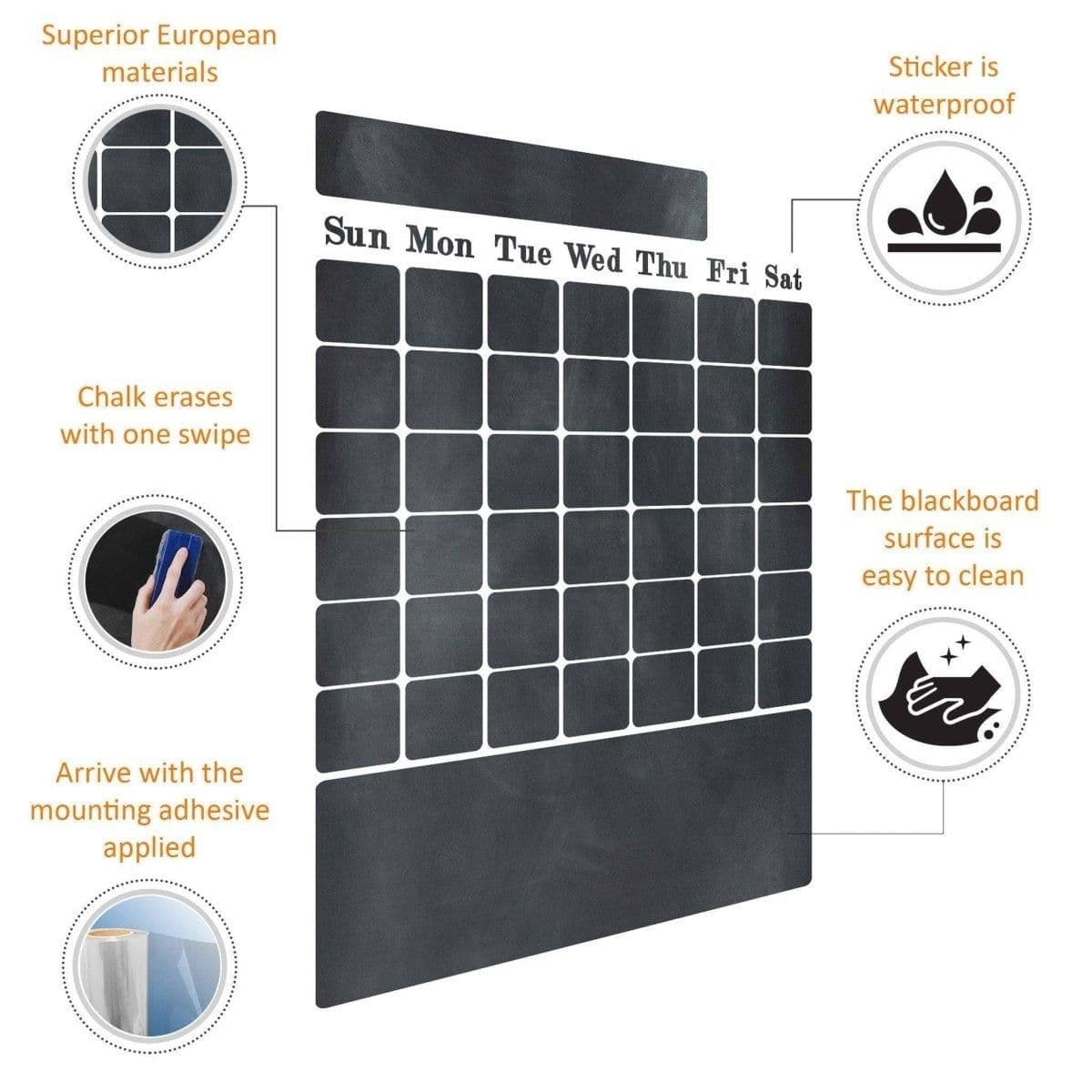 image-Blackboard Expressions: Chalkboard Wall Sticker
