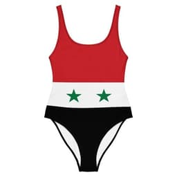image-Maillot de Bain Femme – Drapeau de la Syrie – 1 Pièce