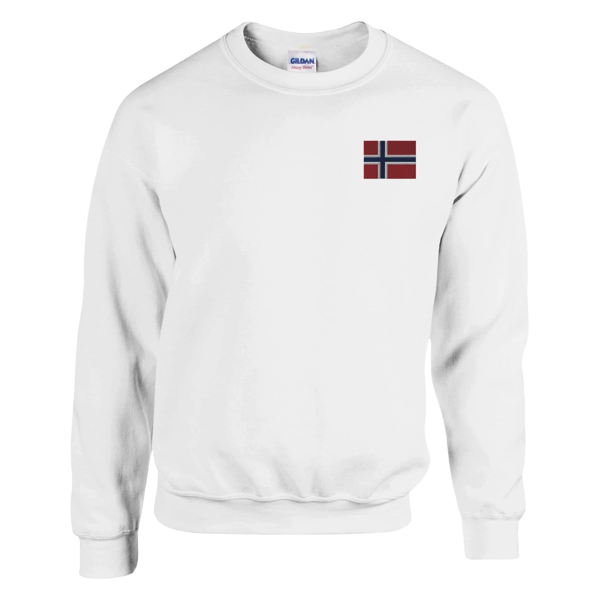 image-Sweat-shirt Drapeau de la Norvège en broderie