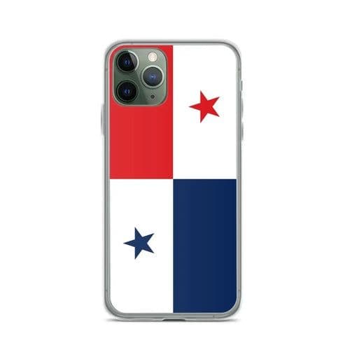image-Coque iPhone Drapeau du Panama – Étui Souple – Résistant et Antichoc