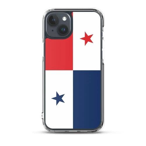 image-Coque iPhone Drapeau du Panama – Étui Souple – Résistant et Antichoc