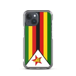 image-Coque iPhone Drapeau du Zimbabwe – Étui Souple – Résistant et Antichoc