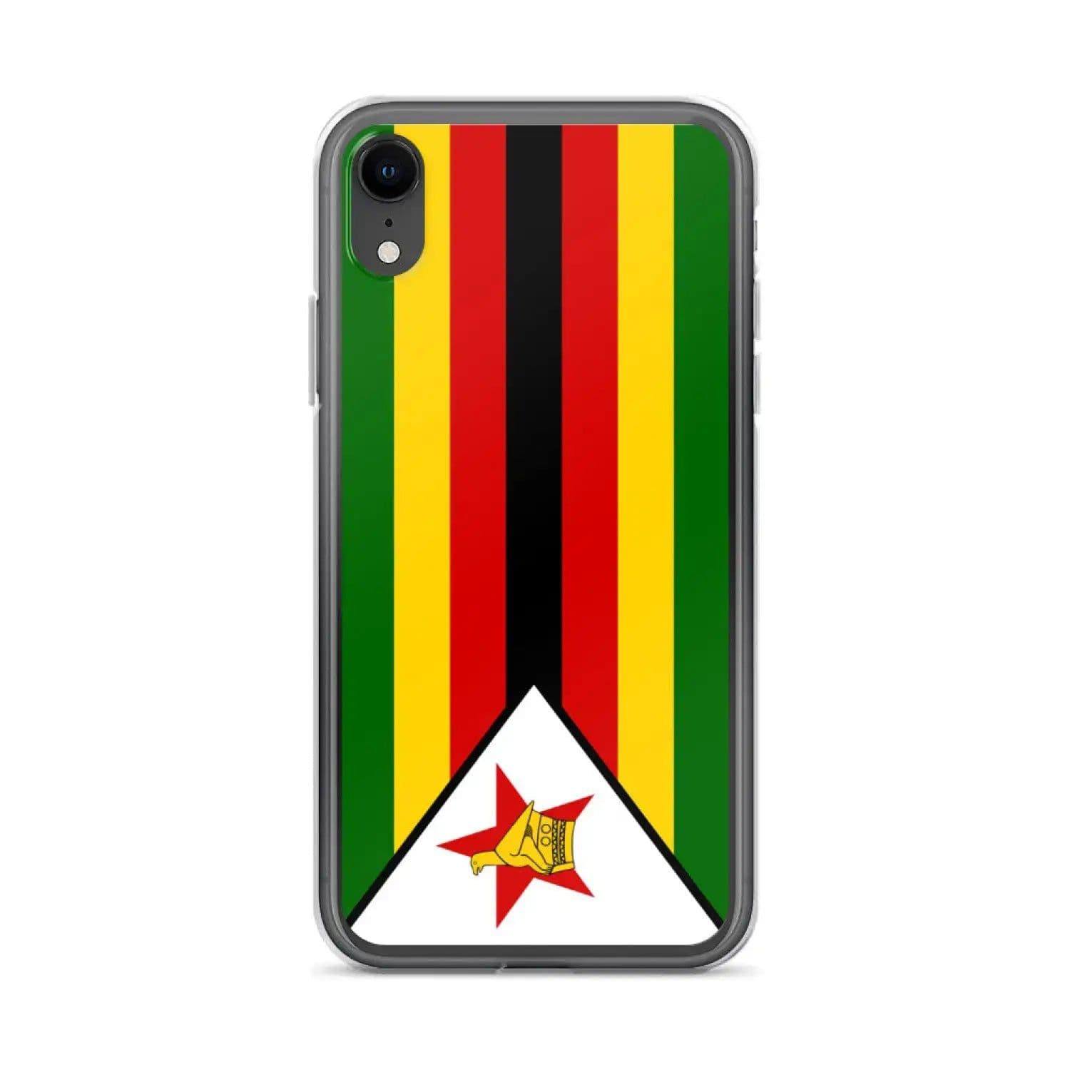 image-Coque iPhone Drapeau du Zimbabwe – Étui Souple – Résistant et Antichoc